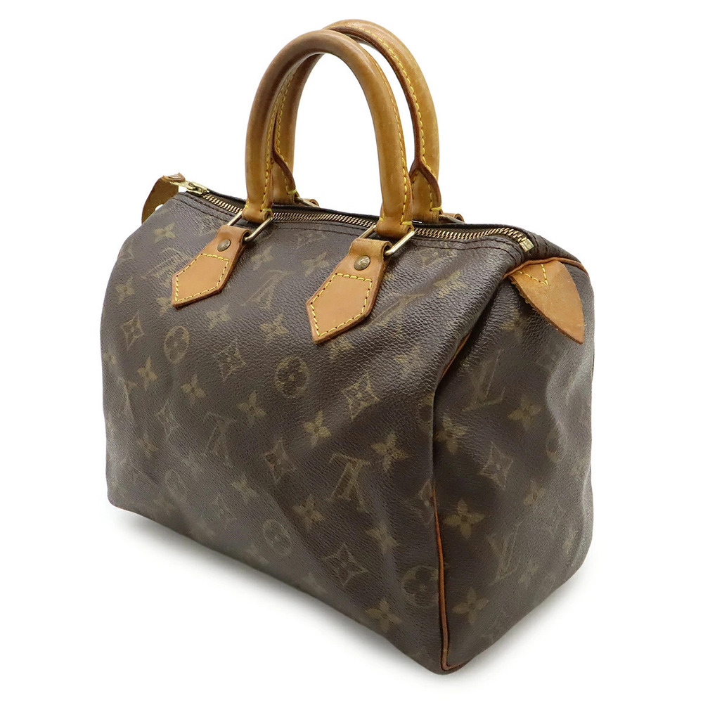 Louis Vuitton Speedy Handbag Boston Monogram Bag Brown
